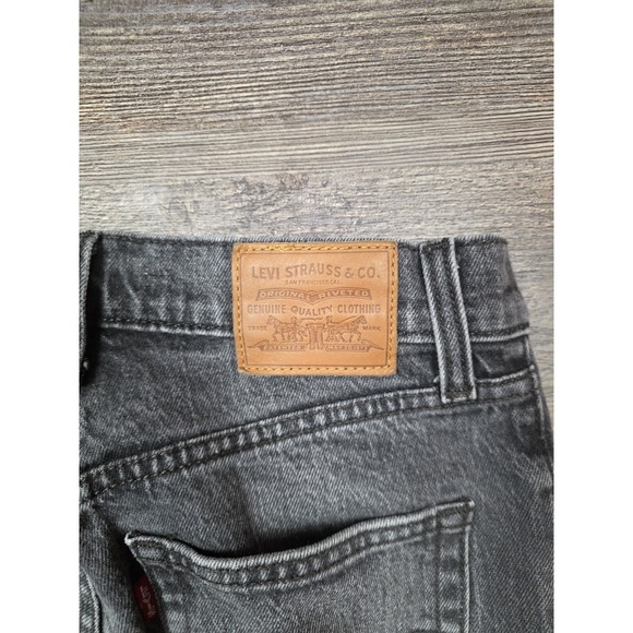 Levi Strauss Women's Jeans Ribcage Flare Black Wash 26 - Picture 8 of 16